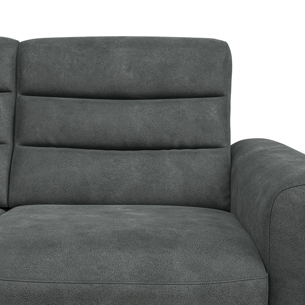 Cohen 2 Seater Electric Recliner in Miller Grey Fabric 10