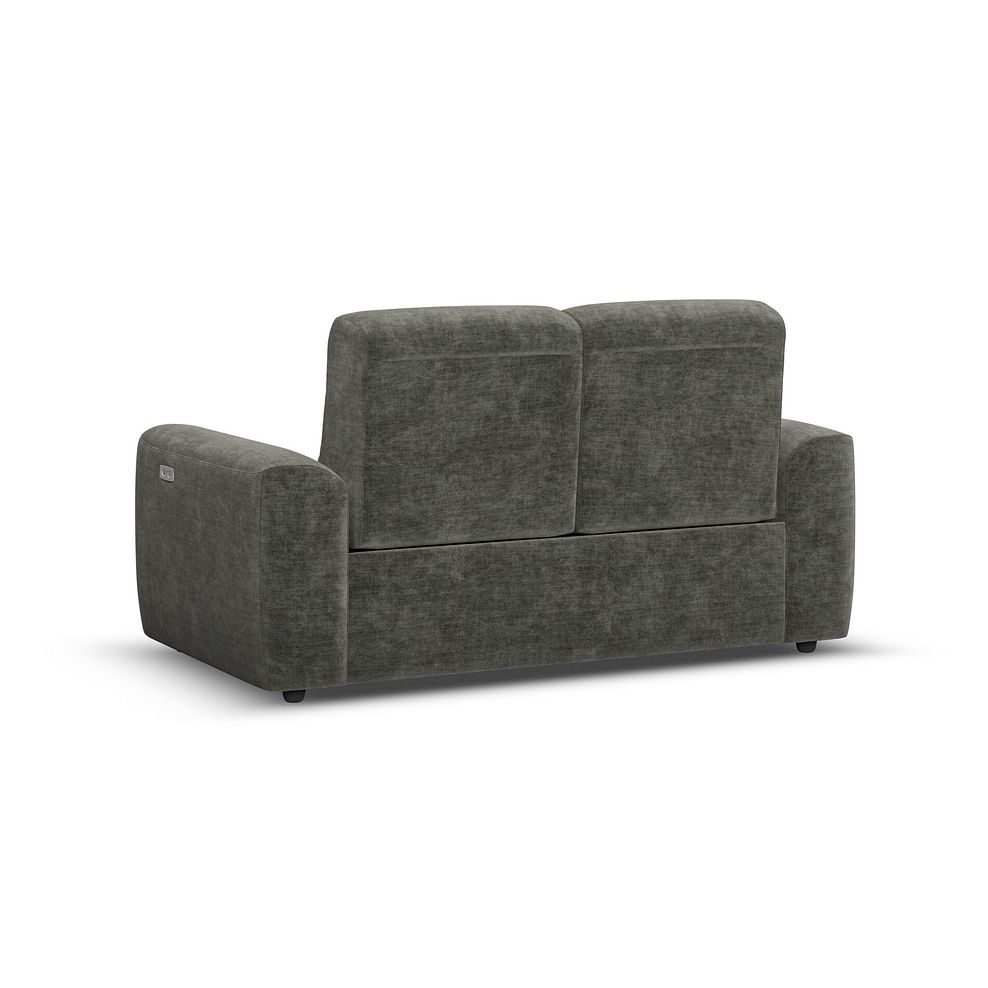 Cohen 2 Seater Electric Recliner in Plush Charcoal Fabric 6