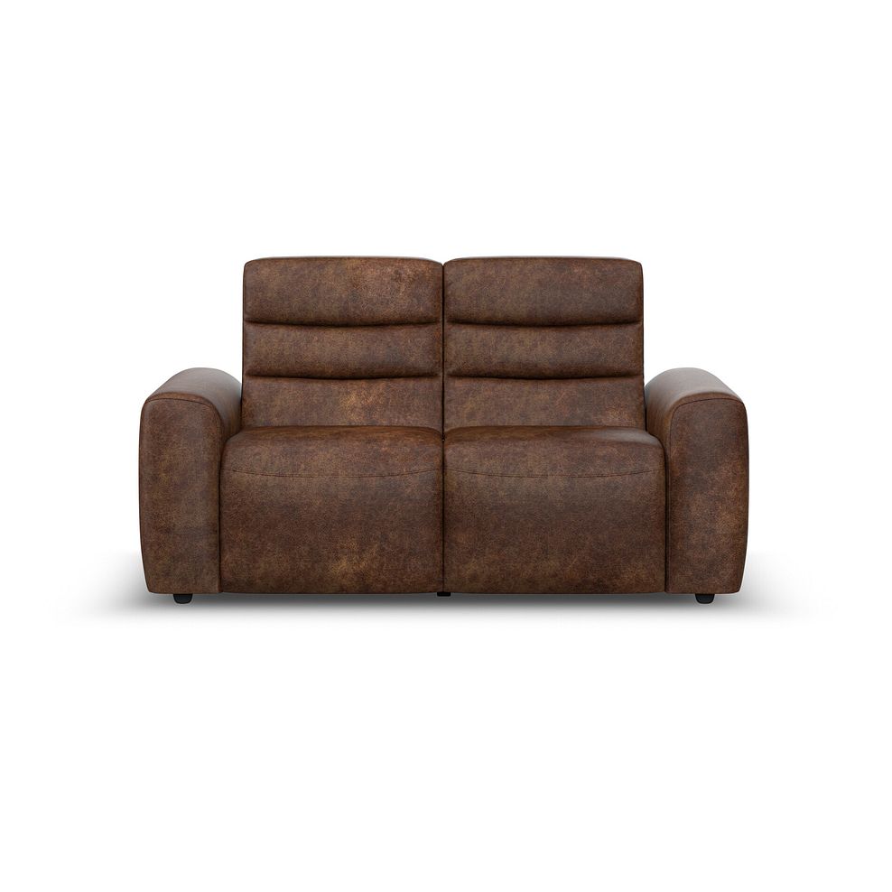 Cohen 2 Seater Electric Recliner in Ranch Dark Brown Fabric 5