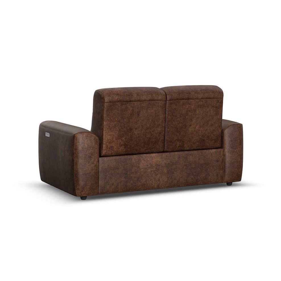 Cohen 2 Seater Electric Recliner in Ranch Dark Brown Fabric 6