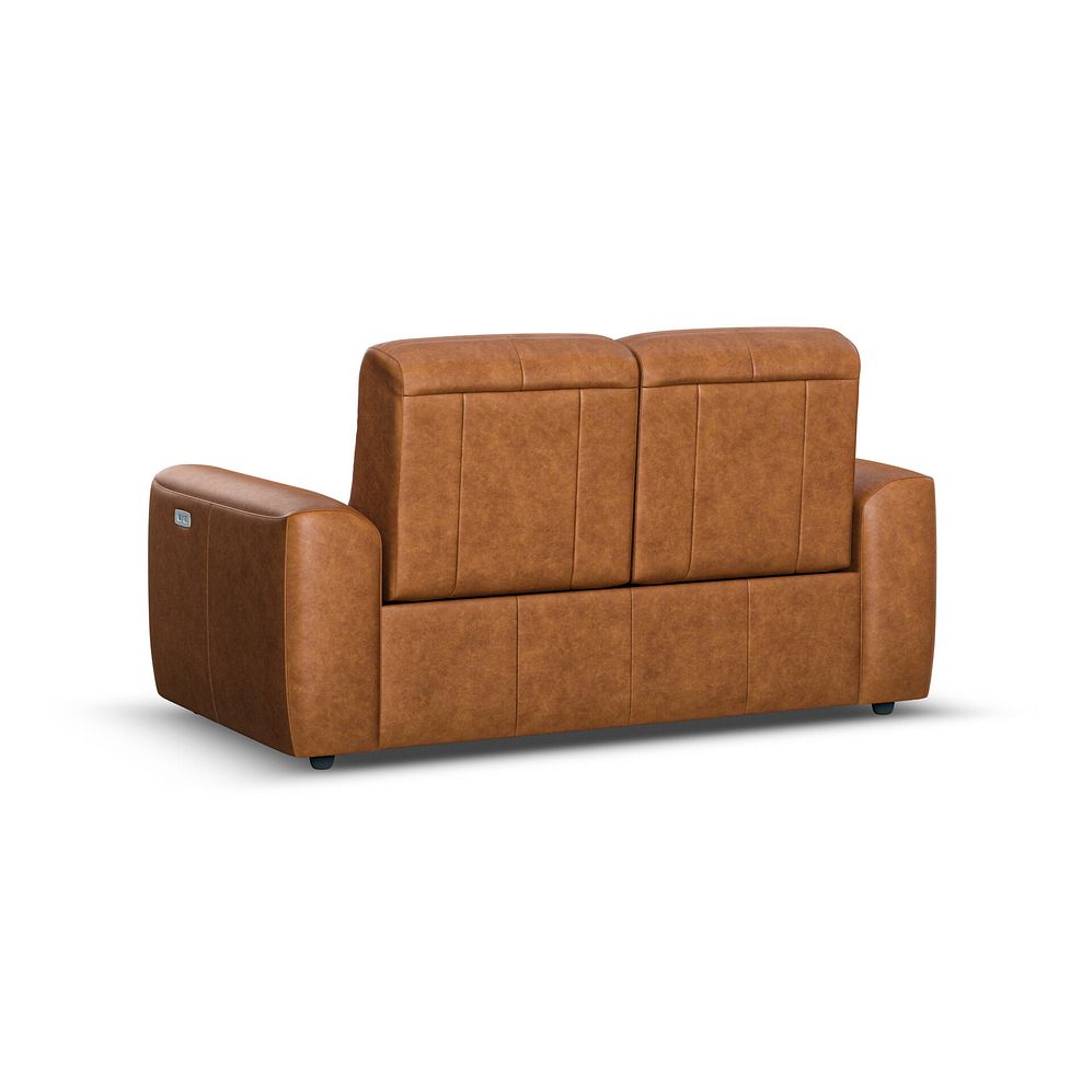 Cohen 2 Seater Electric Recliner in Virgo Cognac Leather 6