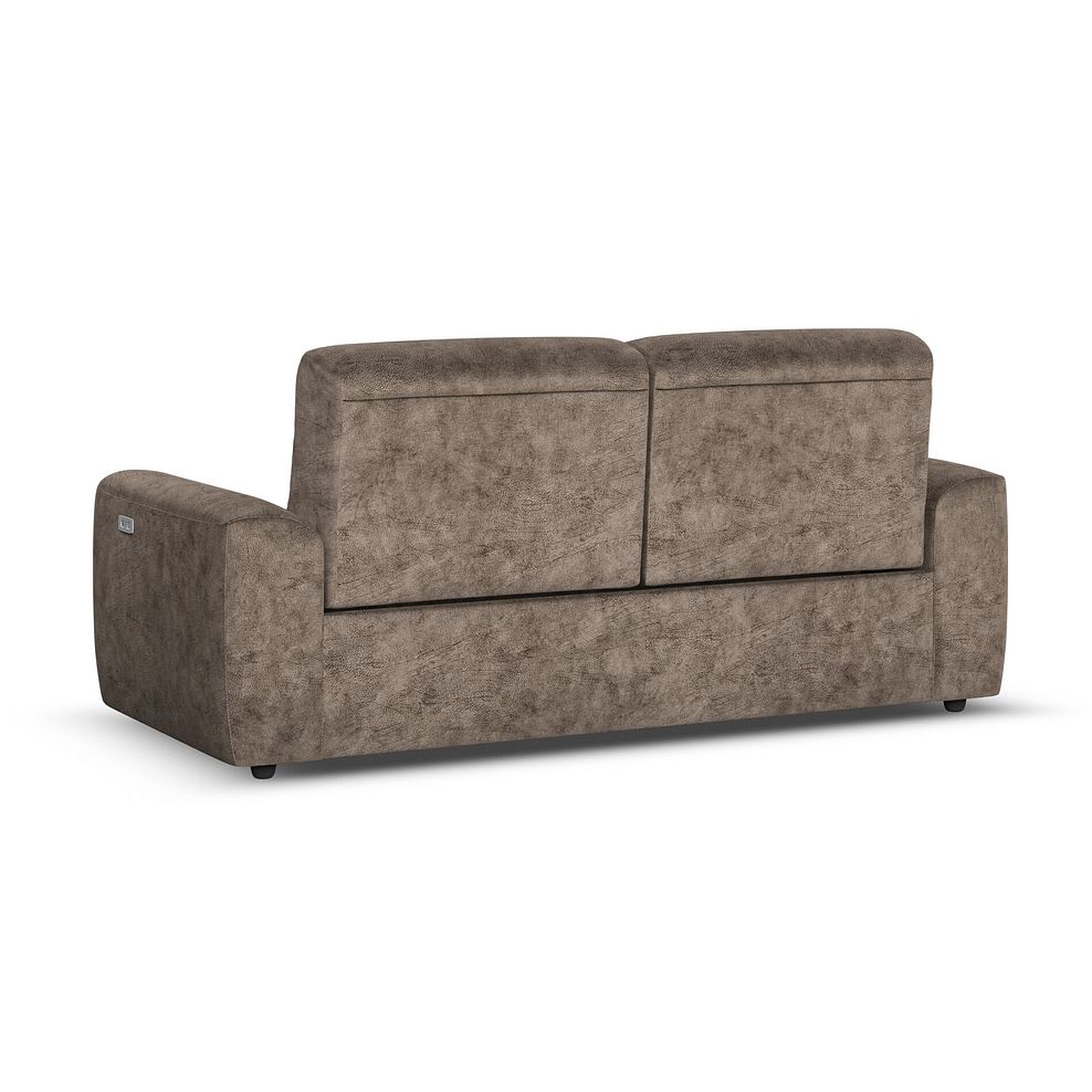 Cohen 3 Seater Electric Recliner in Dapple Chocolate Fabric 6