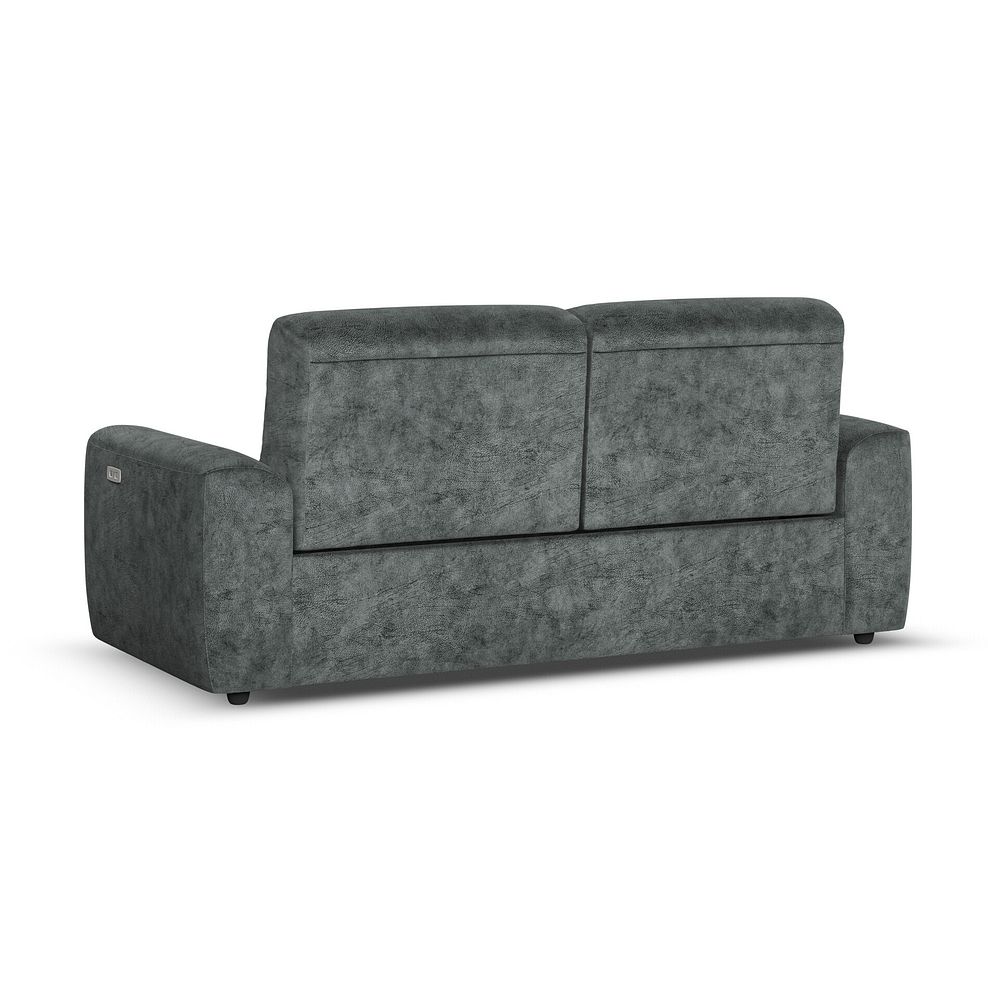 Cohen 3 Seater Electric Recliner in Dapple Grey Fabric 6