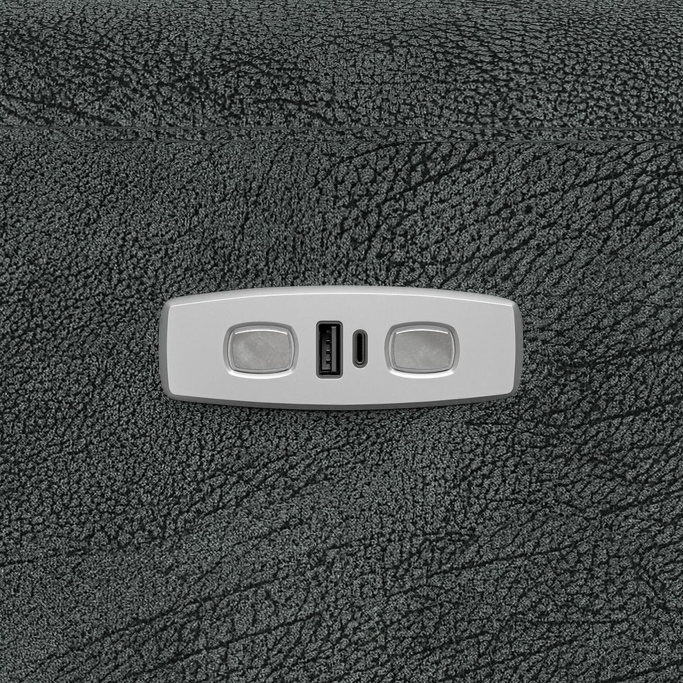 Cohen 3 Seater Electric Recliner in Dapple Grey Fabric 10