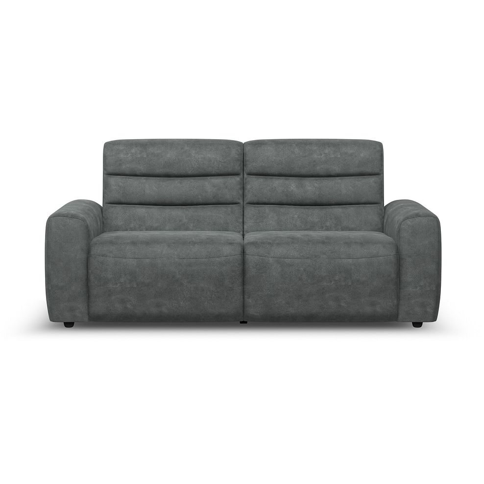 Cohen 3 Seater Electric Recliner in Miller Grey Fabric 5