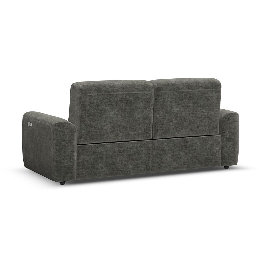 Cohen 3 Seater Electric Recliner in Plush Charcoal Fabric 6