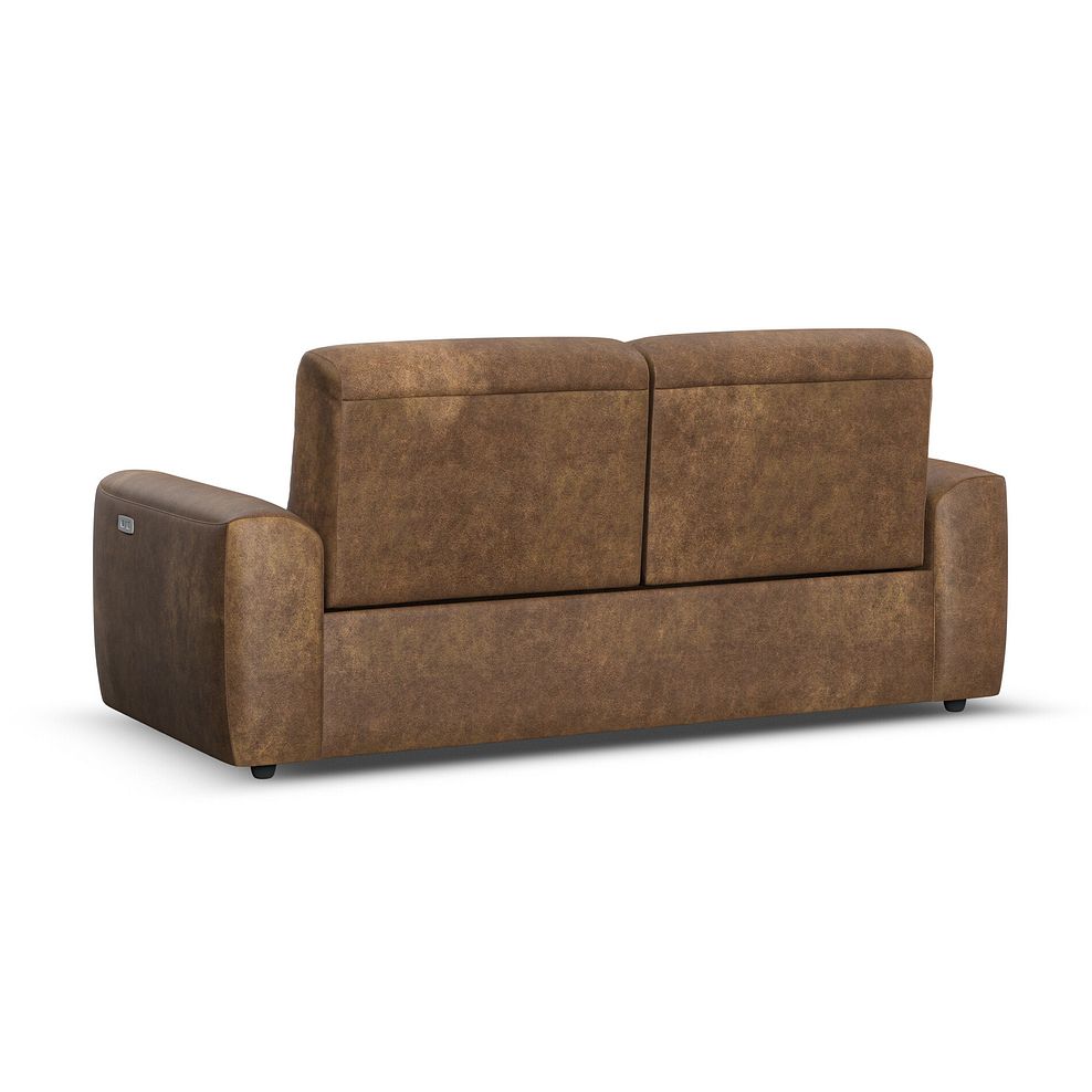 Cohen 3 Seater Electric Recliner in Ranch Brown Fabric 6