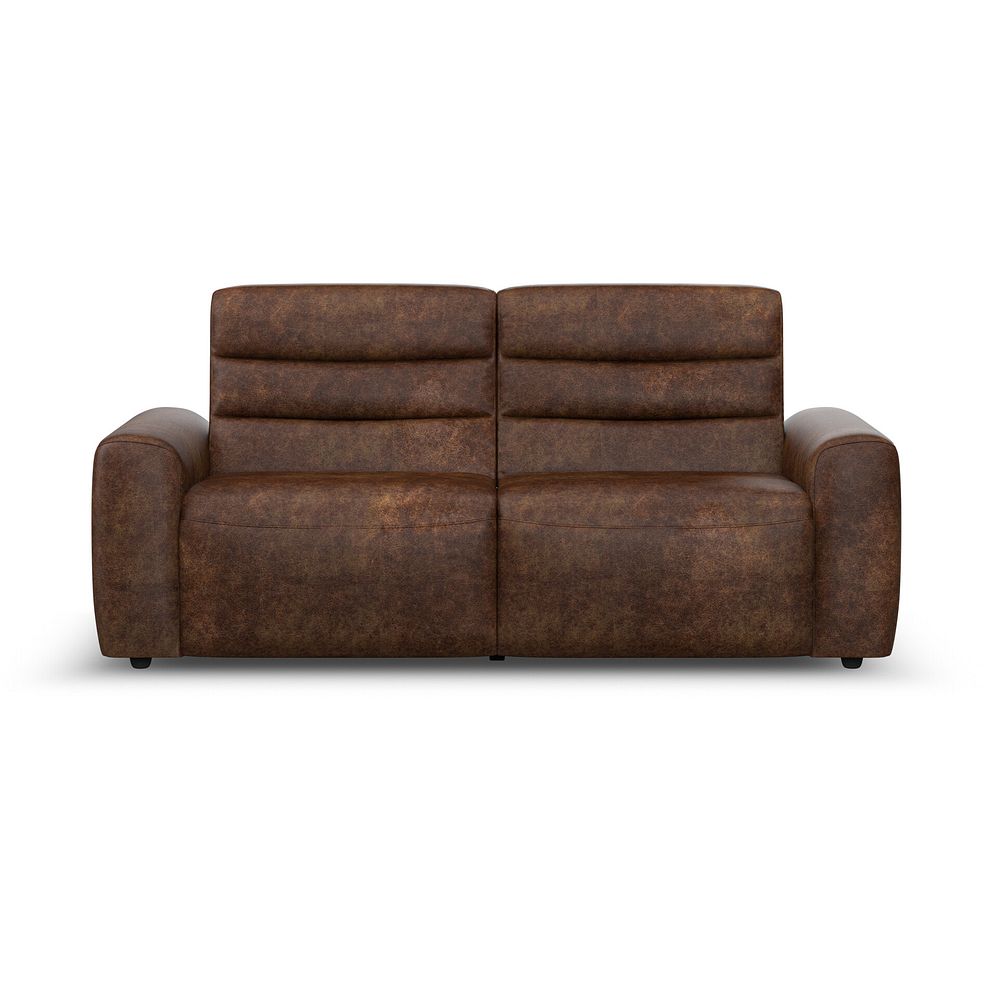 Cohen 3 Seater Electric Recliner in Ranch Dark Brown Fabric 5