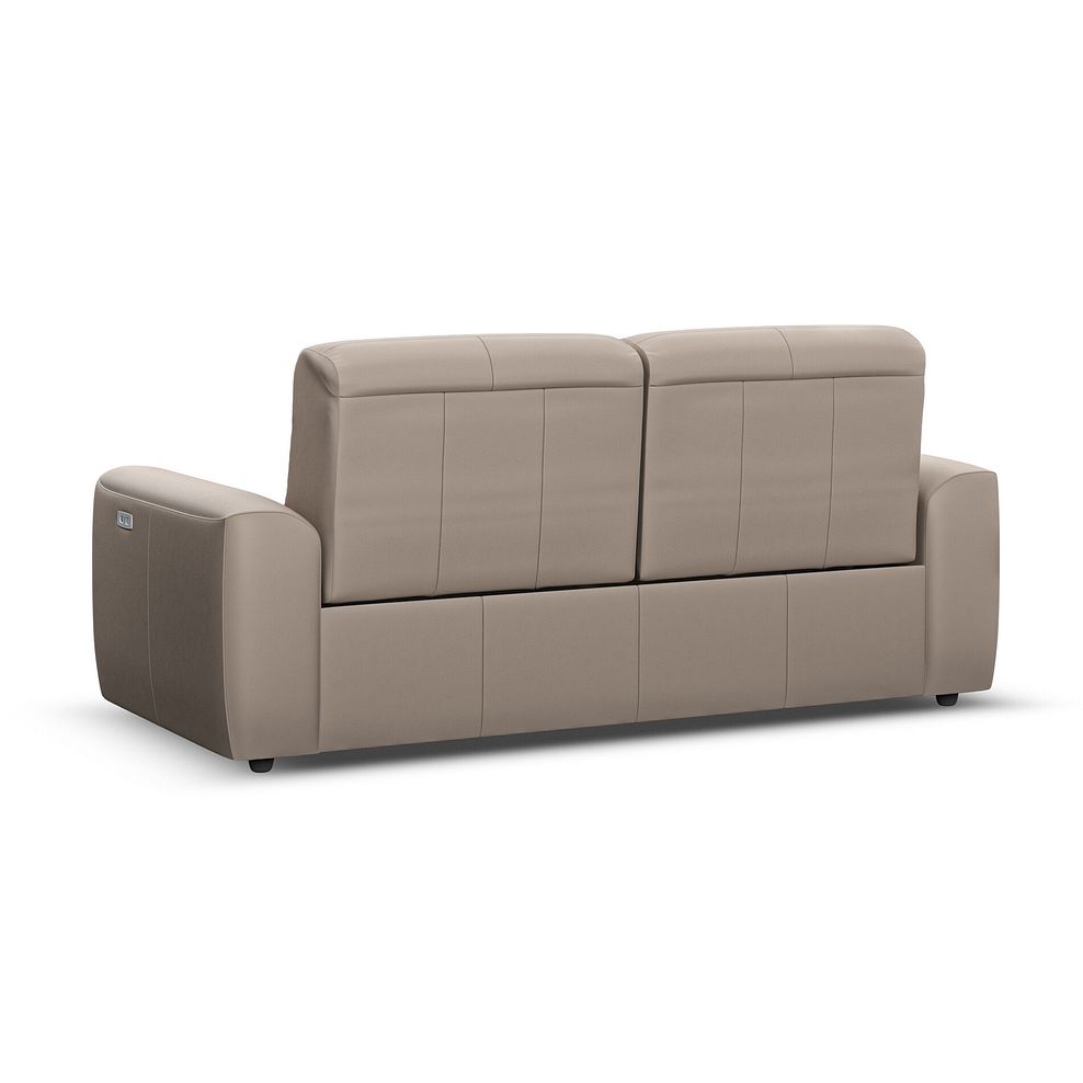 Cohen 3 Seater Electric Recliner in Virgo Buff Leather 6