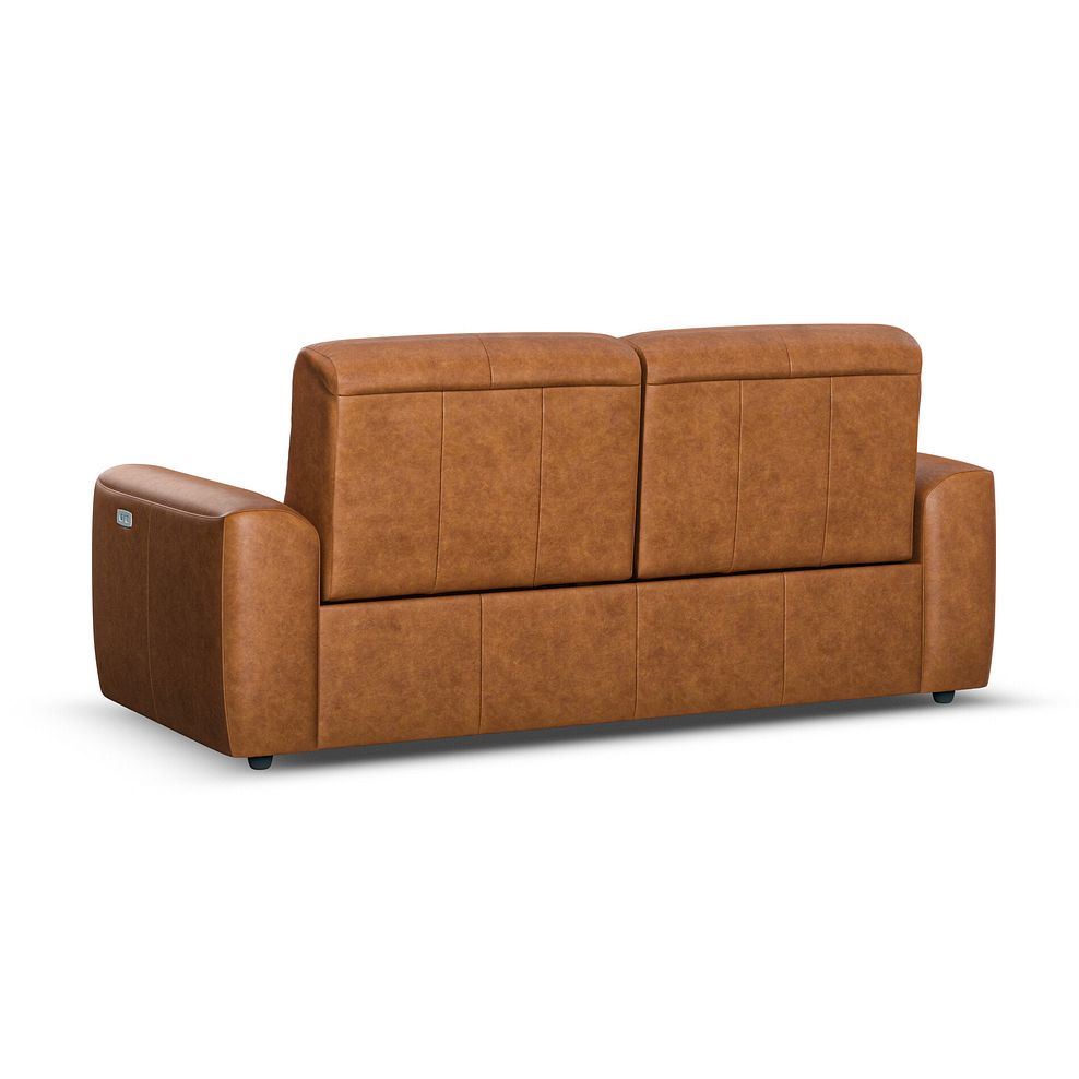 Cohen 3 Seater Electric Recliner in Virgo Cognac Leather 6