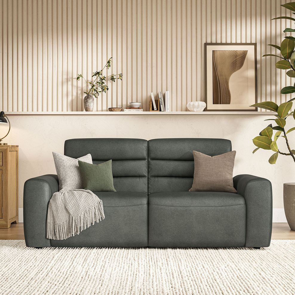 Cohen 3 Seater Electric Recliner in Virgo Lead Leather 3