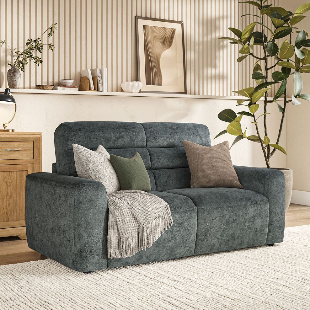 Cohen 3 Seater Sofa Bed in Dapple Grey Fabric 3