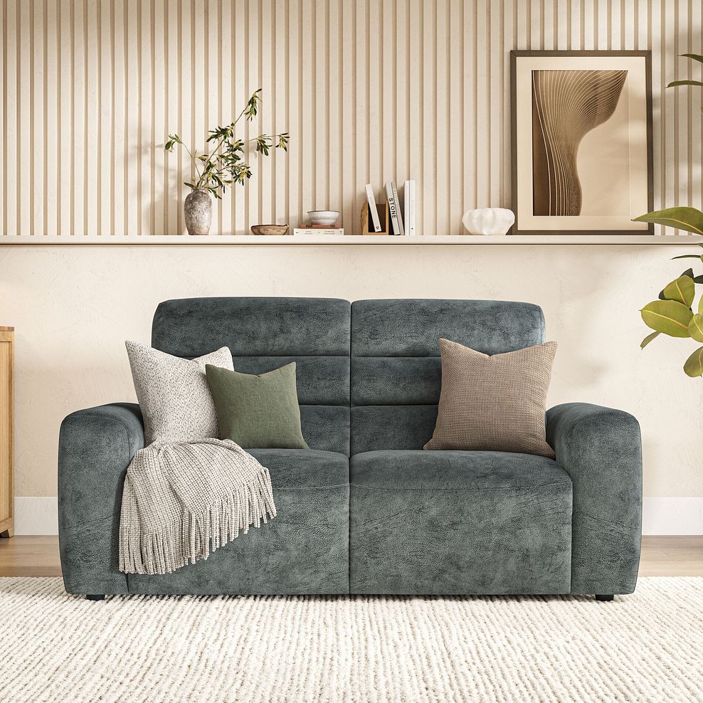 Cohen 3 Seater Sofa Bed in Dapple Grey Fabric 4