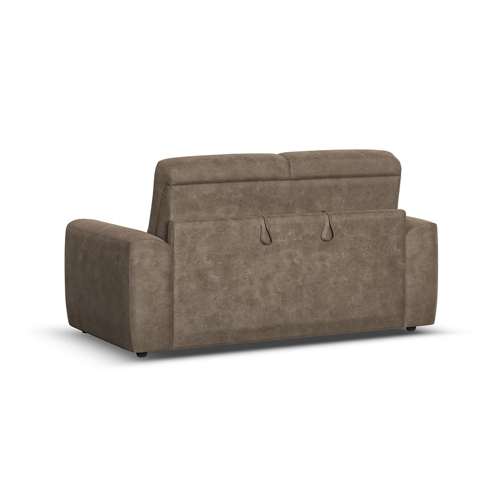 Cohen 3 Seater Sofa Bed in Miller Earth Brown Fabric 4