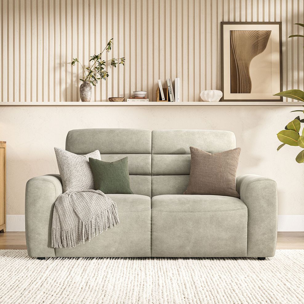 Cohen 3 Seater Sofa Bed in Miller Taupe Fabric 4