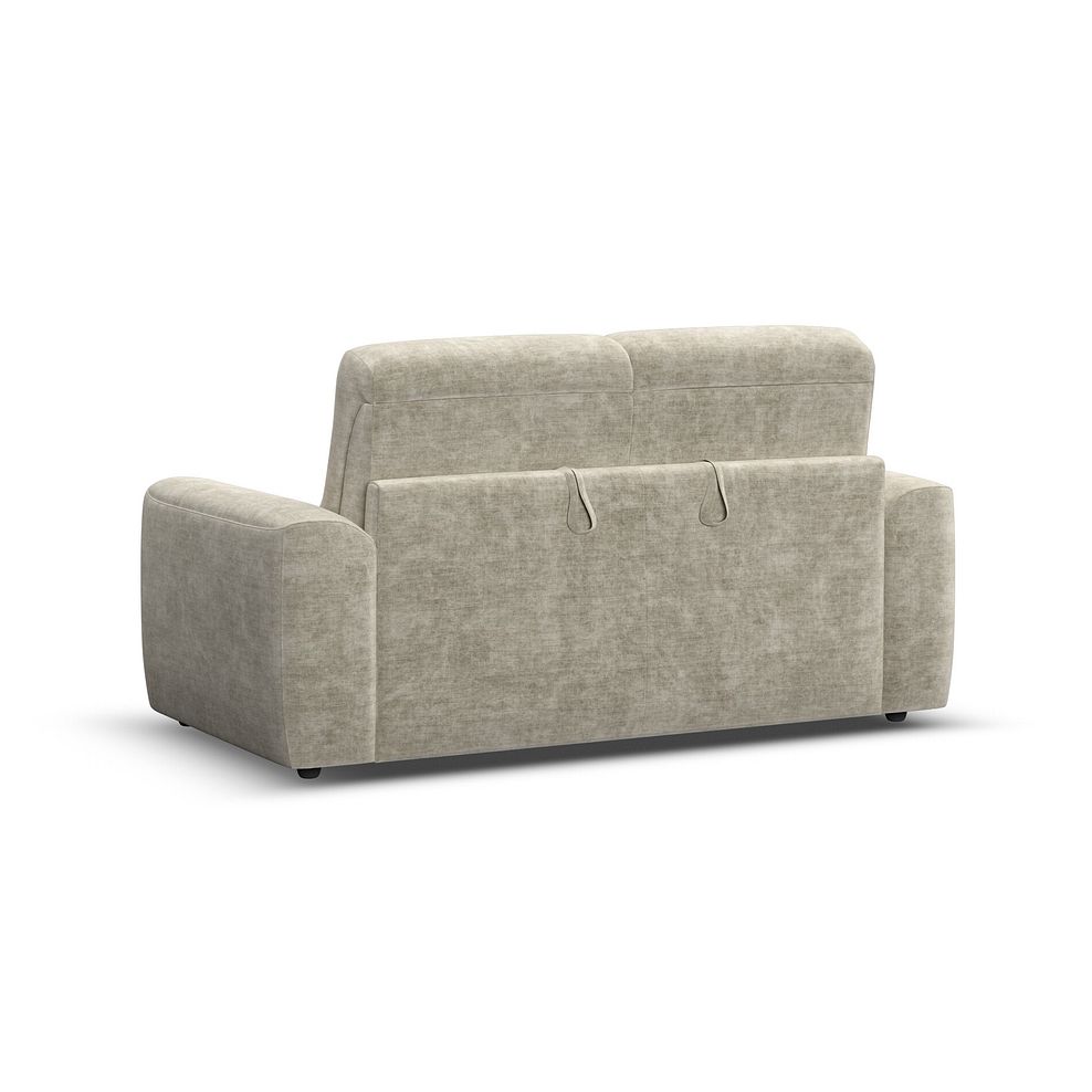 Cohen 3 Seater Sofa Bed in Plush Beige Fabric 4