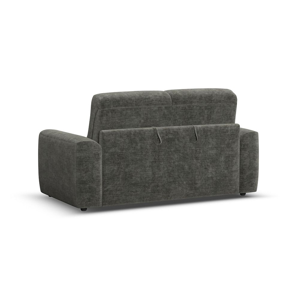 Cohen 3 Seater Sofa Bed in Plush Charcoal Fabric 4