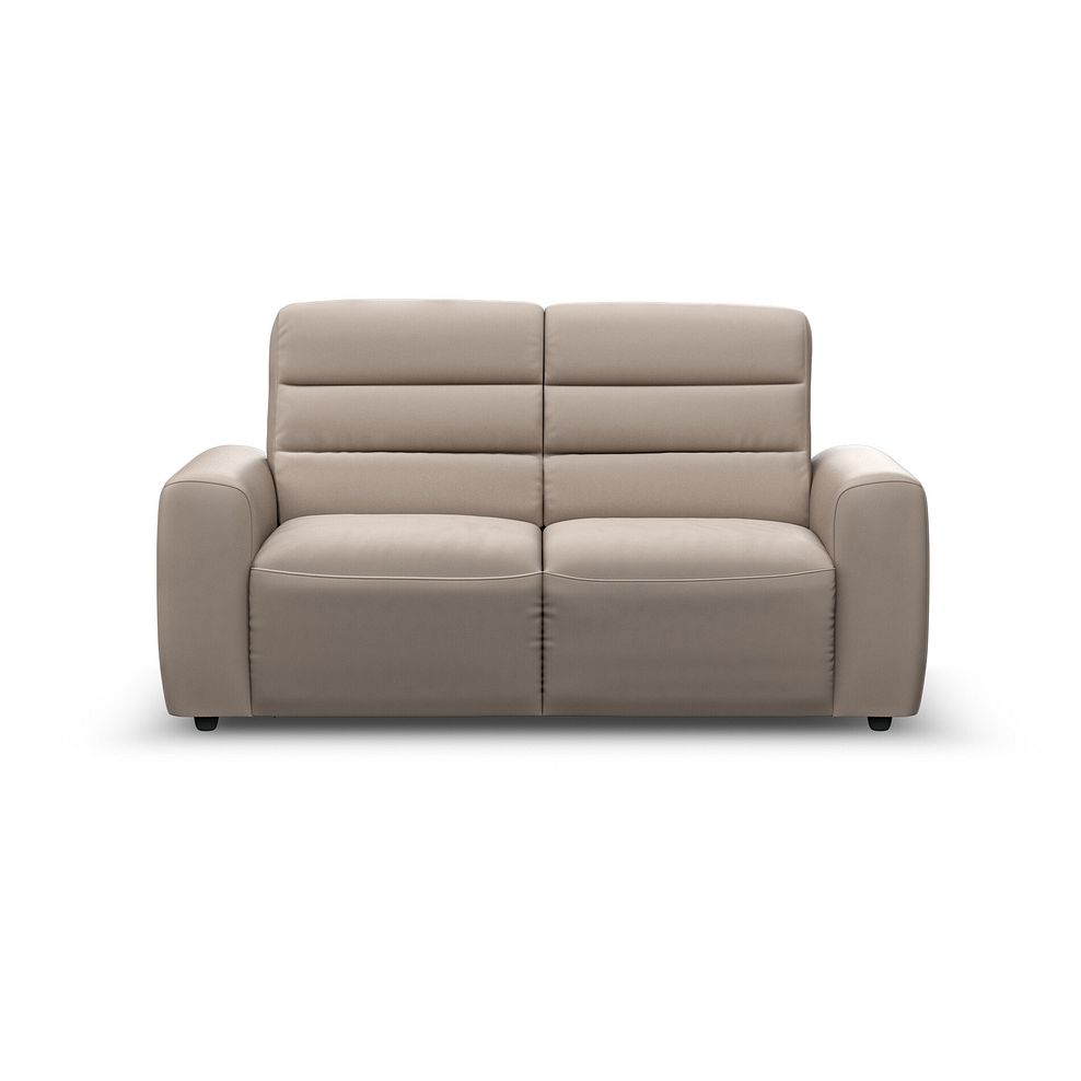 Cohen 3 Seater Sofa Bed in Virgo Buff Leather 3