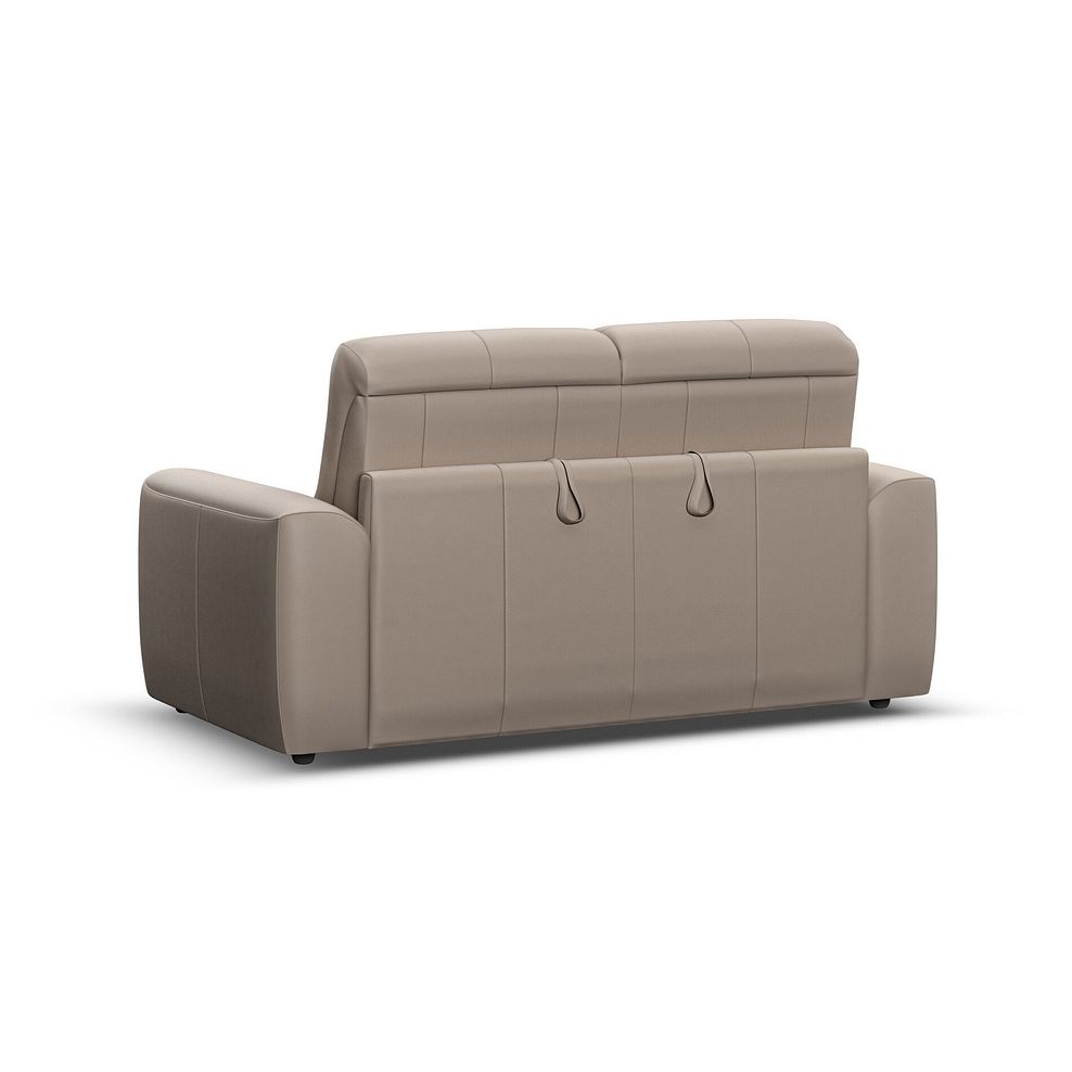 Cohen 3 Seater Sofa Bed in Virgo Buff Leather 4