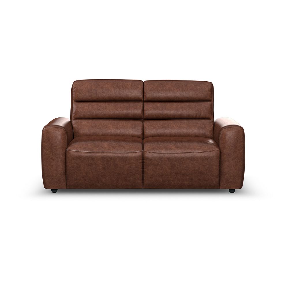 Cohen 3 Seater Sofa Bed in Virgo Chestnut Leather 3