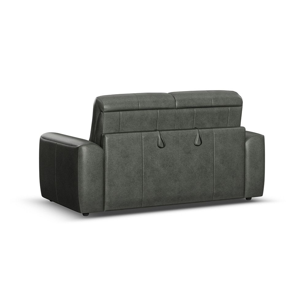Cohen 3 Seater Sofa Bed in Virgo Lead Leather 4