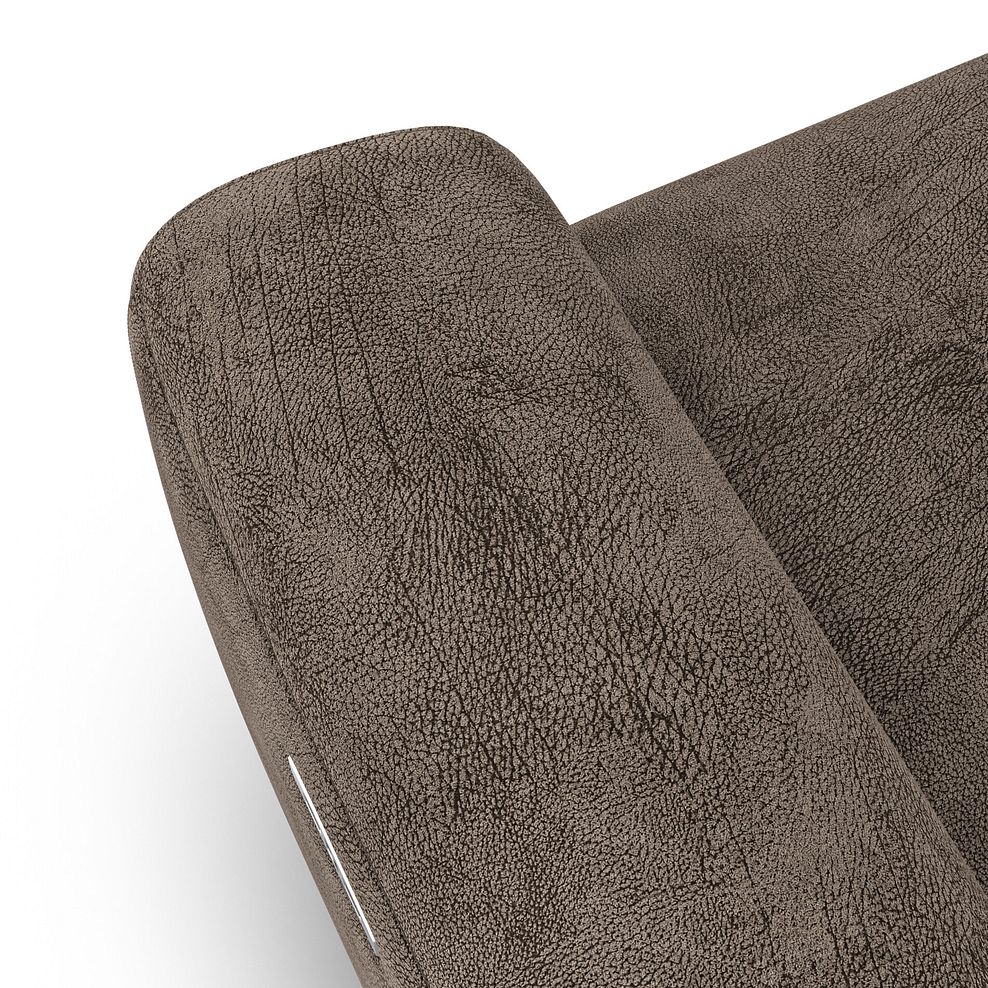 Cohen Electric Recliner Armchair in Dapple Chocolate Fabric 12