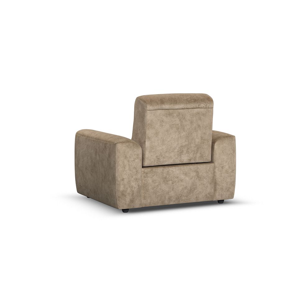 Cohen Electric Recliner Armchair in Dapple Taupe Fabric 5