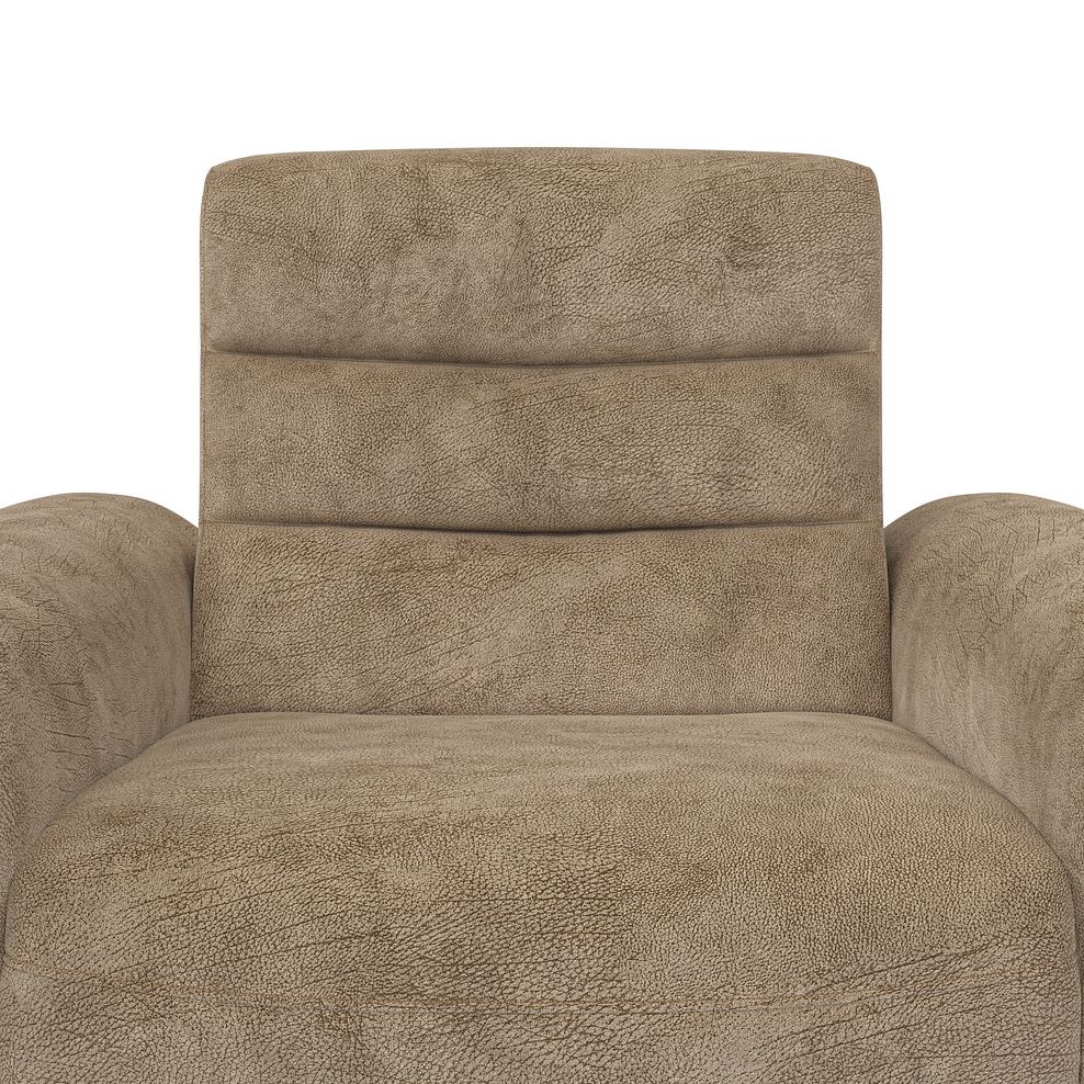 Cohen Electric Recliner Armchair in Dapple Taupe Fabric 11