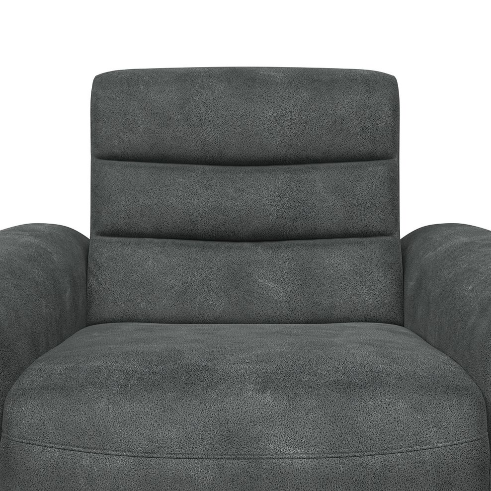 Cohen Electric Recliner Armchair in Miller Grey Fabric 10