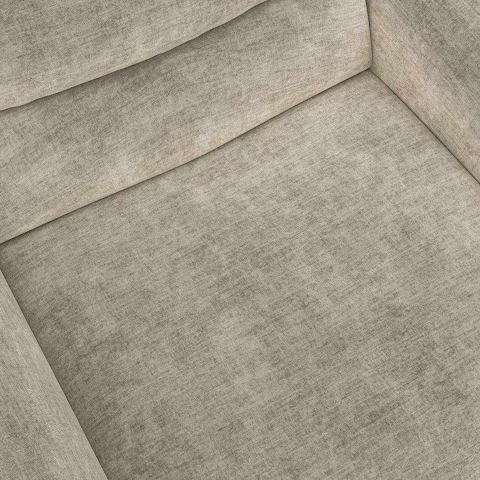 Cohen Electric Recliner Armchair in Plush Beige Fabric 11