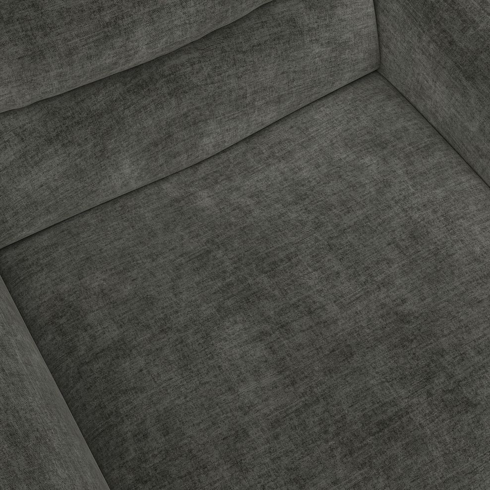 Cohen Electric Recliner Armchair in Plush Charcoal Fabric 11