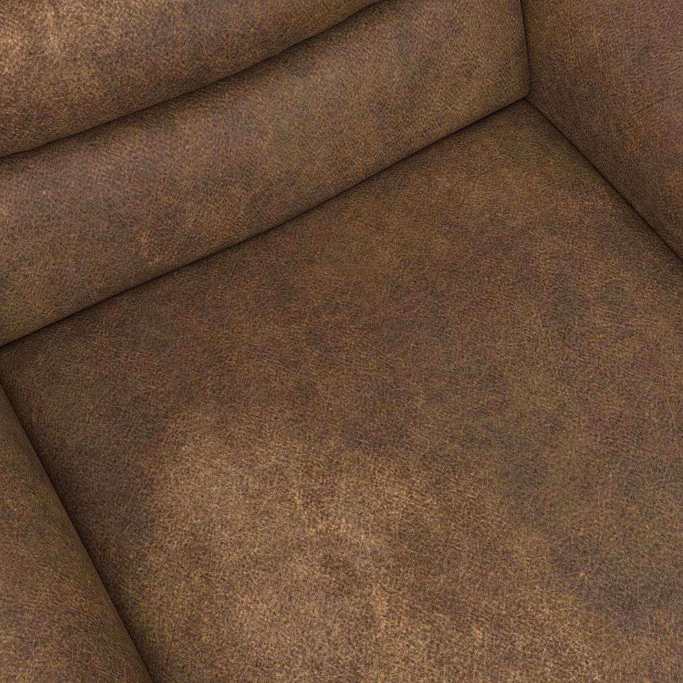 Cohen Electric Recliner Armchair in Ranch Brown Fabric 11