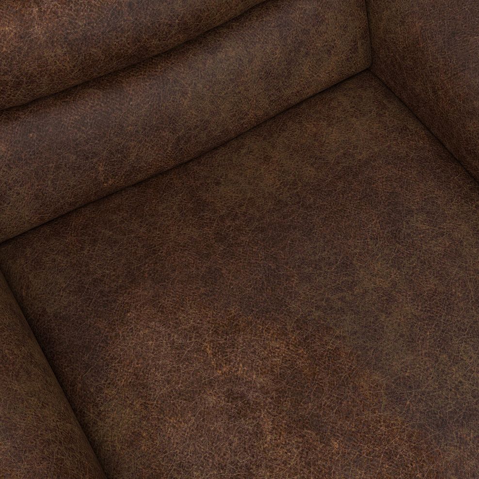 Cohen Electric Recliner Armchair in Ranch Dark Brown Fabric 11