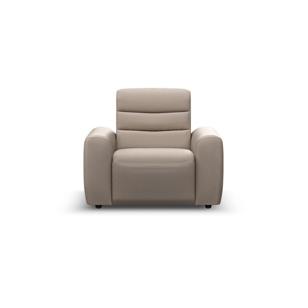 Cohen Electric Recliner Armchair in Virgo Buff Leather 4