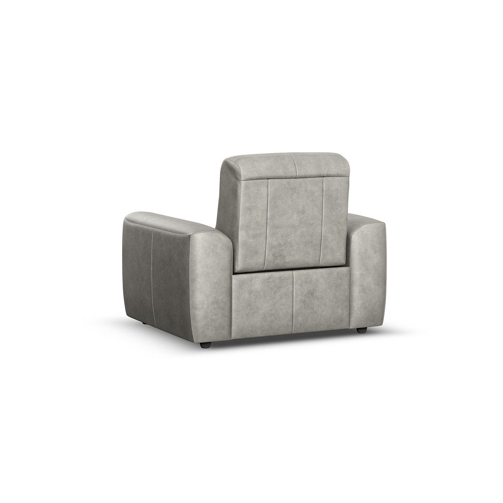 Cohen Electric Recliner Armchair in Virgo Platinum Leather 5