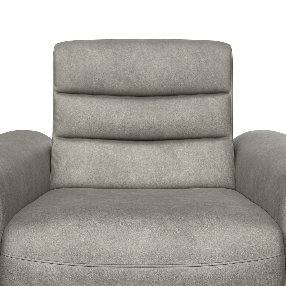 Cohen Electric Recliner Armchair in Virgo Platinum Leather 12