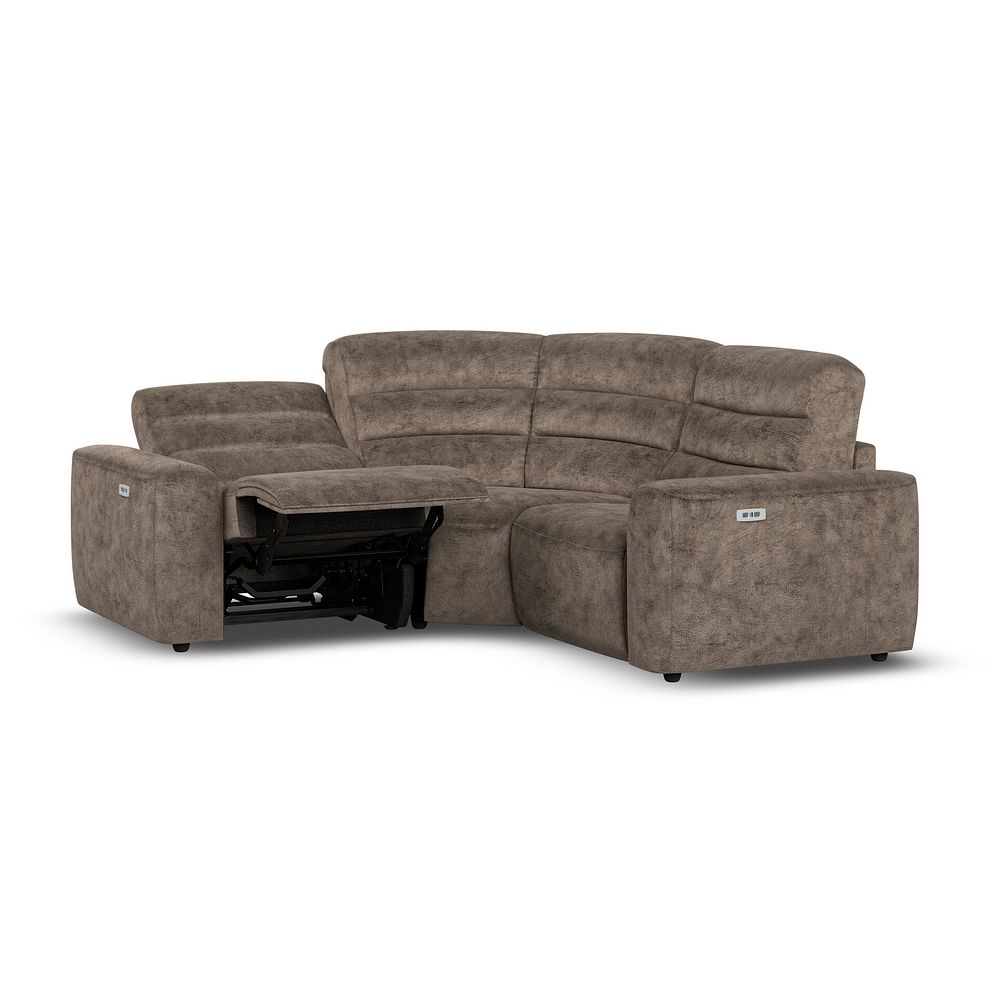Cohen Group 1 Electric Recliner in  Dapple Chocolate Fabric 3