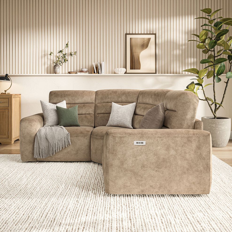 Cohen Group 1 Electric Recliner in Dapple Taupe Fabric 3