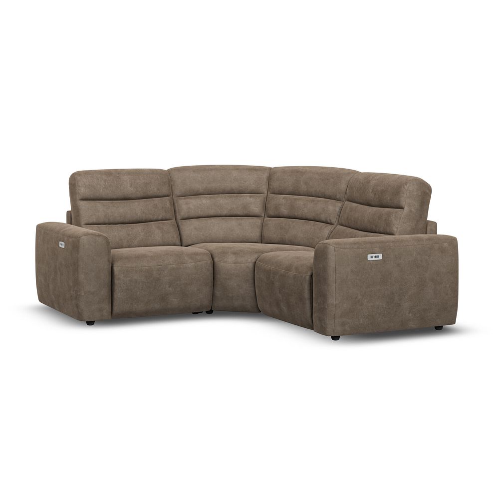 Cohen Group 1 Electric Recliner in Miller Earth Brown Fabric 1