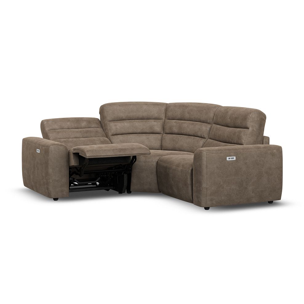 Cohen Group 1 Electric Recliner in Miller Earth Brown Fabric 3