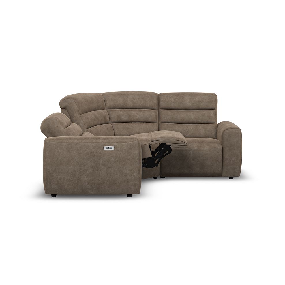 Cohen Group 1 Electric Recliner in Miller Earth Brown Fabric 7