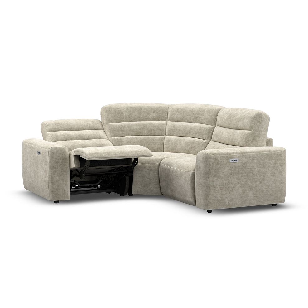 Cohen Group 1 Electric Recliner in Plush Beige Fabric 3