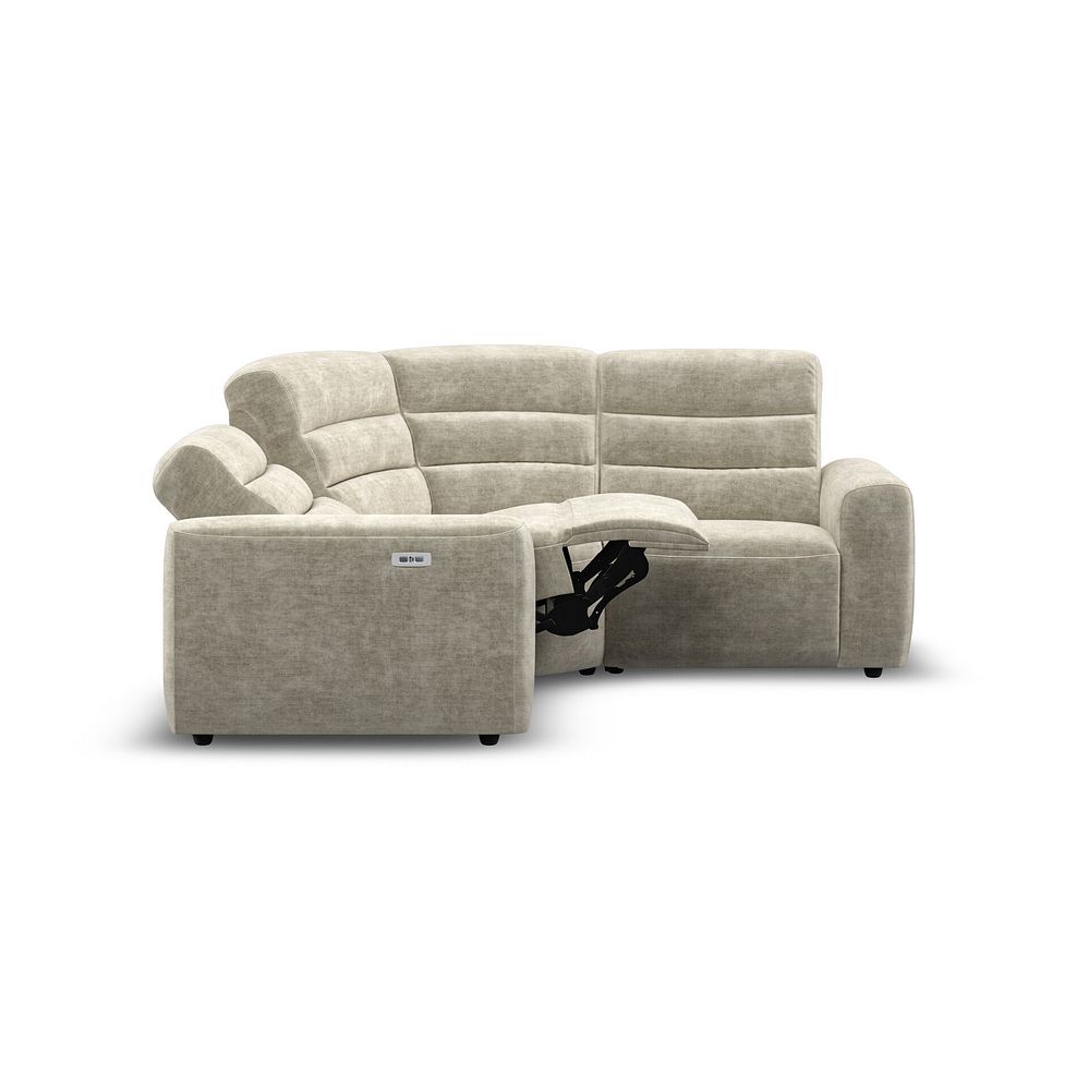 Cohen Group 1 Electric Recliner in Plush Beige Fabric 7