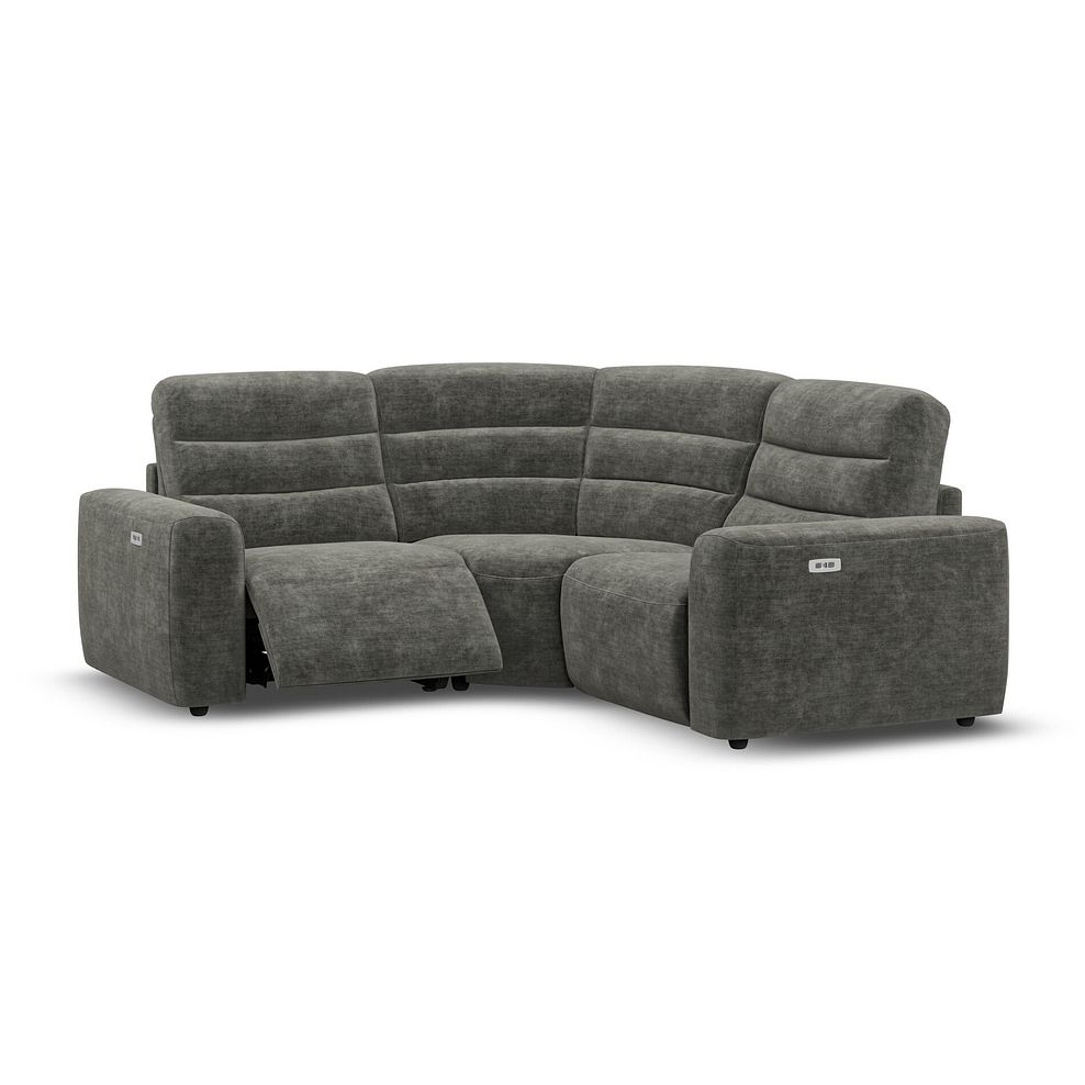 Cohen Group 1 Electric Recliner in Plush Charcoal Fabric 2