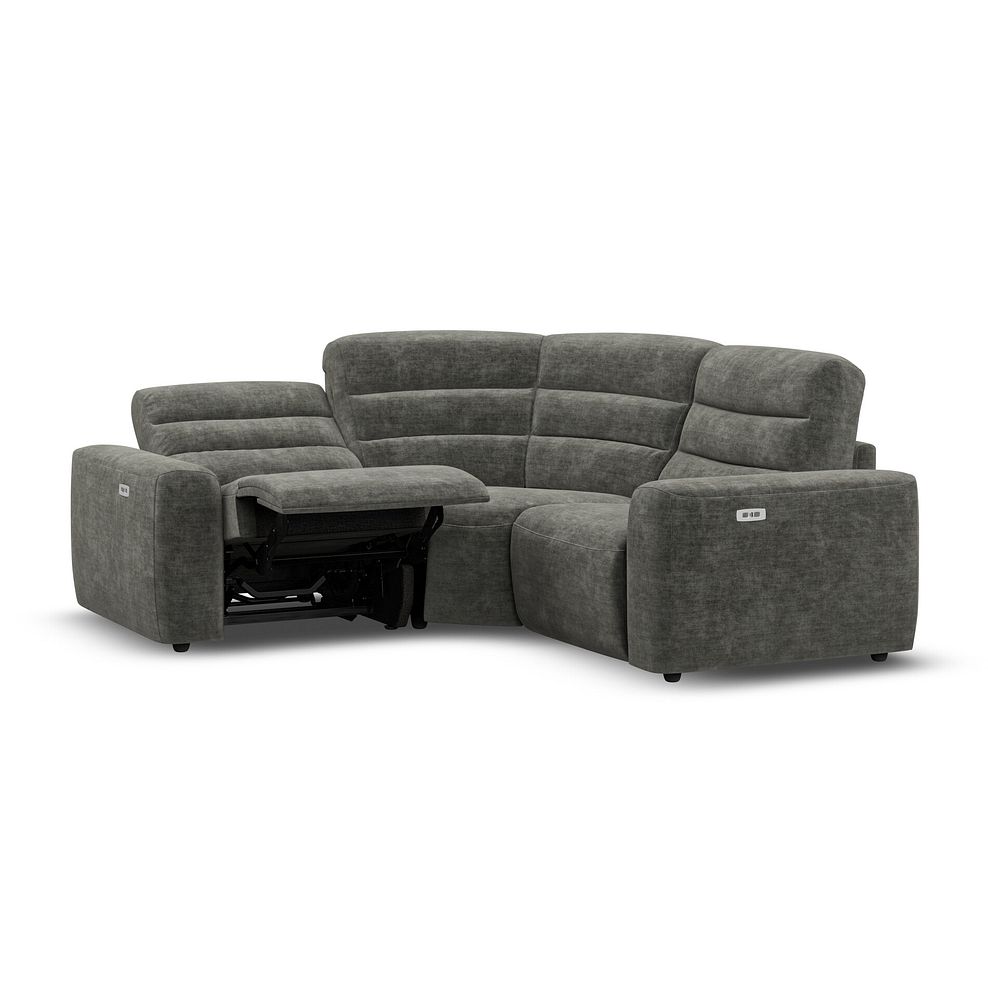 Cohen Group 1 Electric Recliner in Plush Charcoal Fabric 3