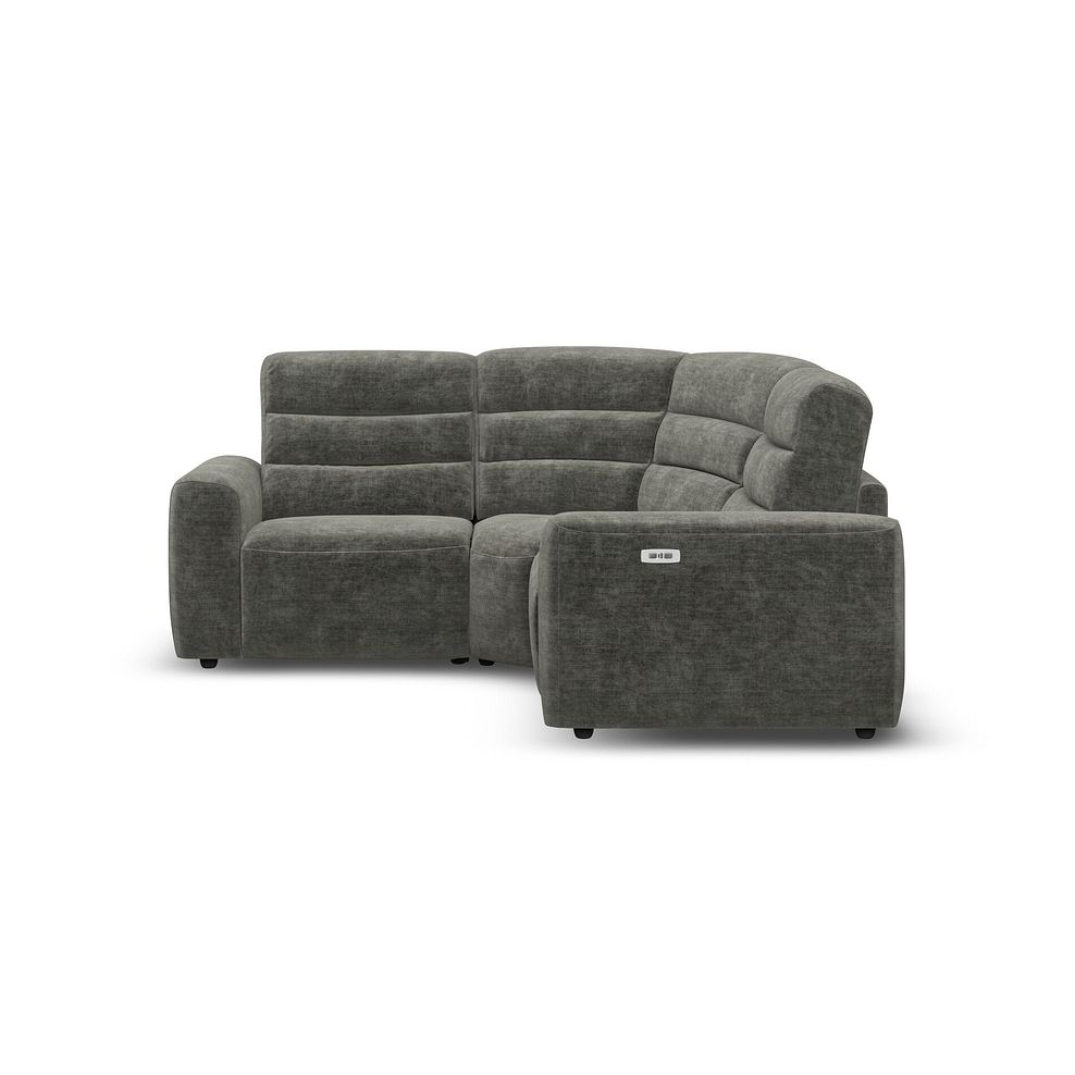 Cohen Group 1 Electric Recliner in Plush Charcoal Fabric 4