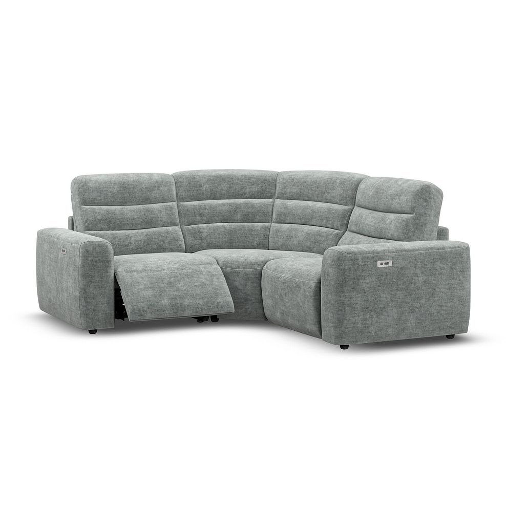 Cohen Group 1 Electric Recliner in Plush Silver Fabric 2