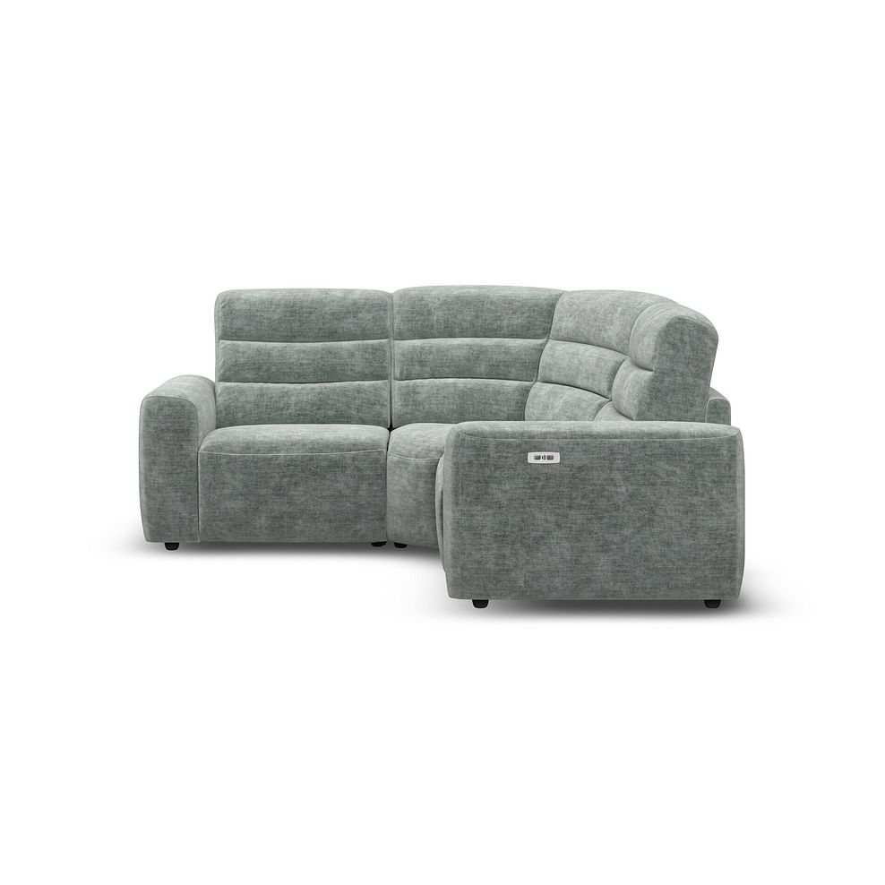 Cohen Group 1 Electric Recliner in Plush Silver Fabric 4