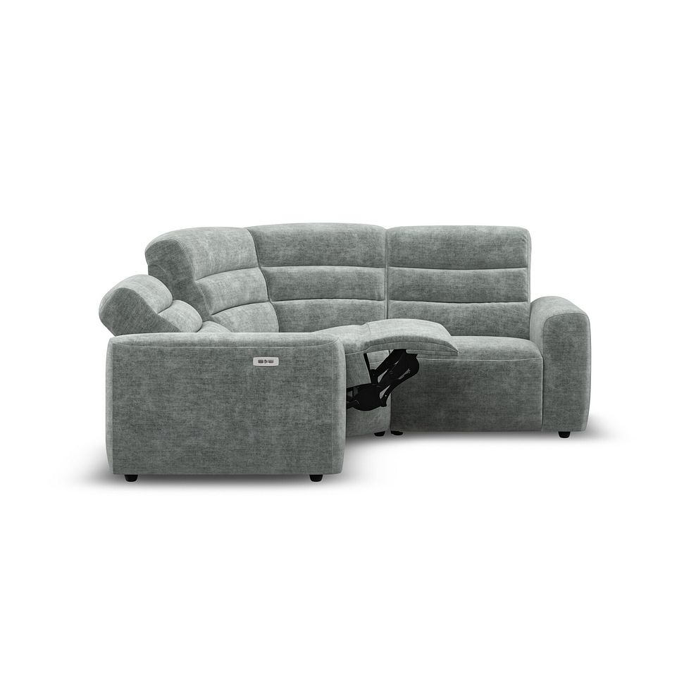 Cohen Group 1 Electric Recliner in Plush Silver Fabric 7
