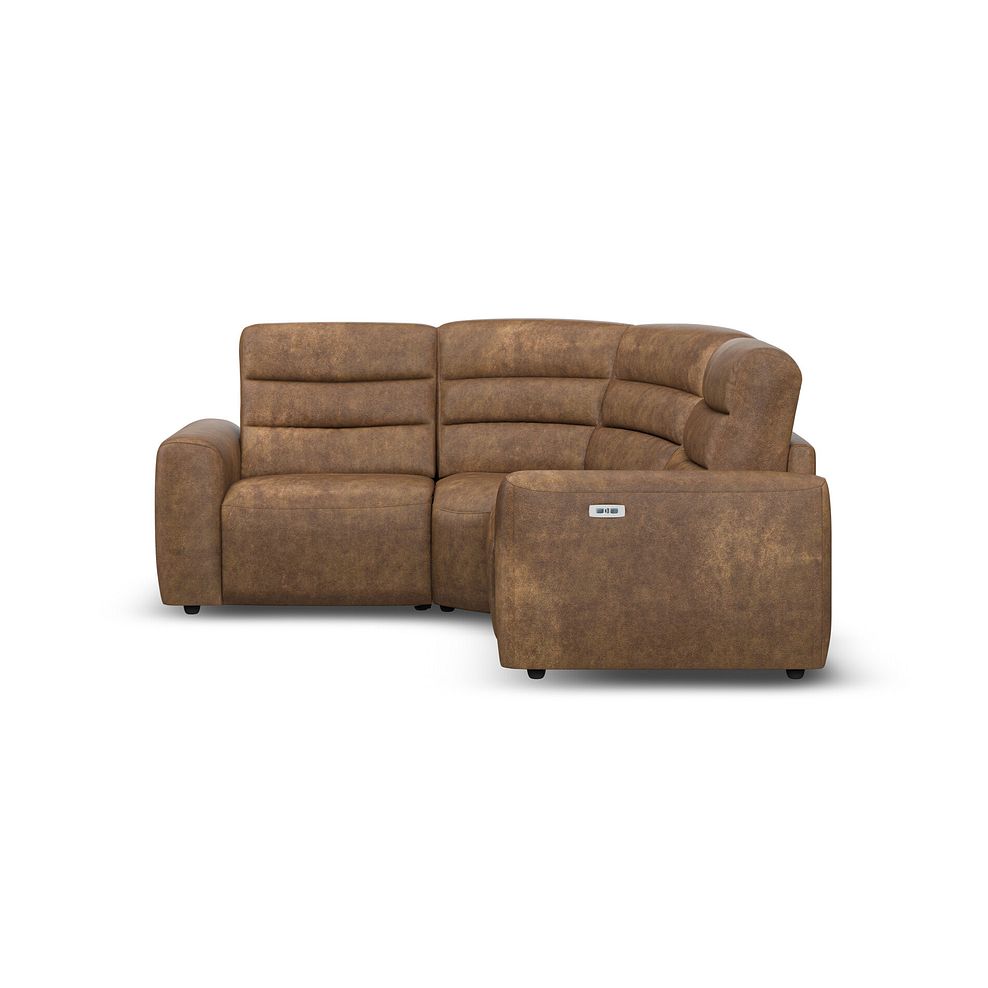 Cohen Group 1 Electric Recliner in Ranch Brown Fabric 4